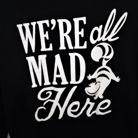 Disney We're All Mad Here Cheshire Cat Black and White Cardigan - Picture 3 of 7